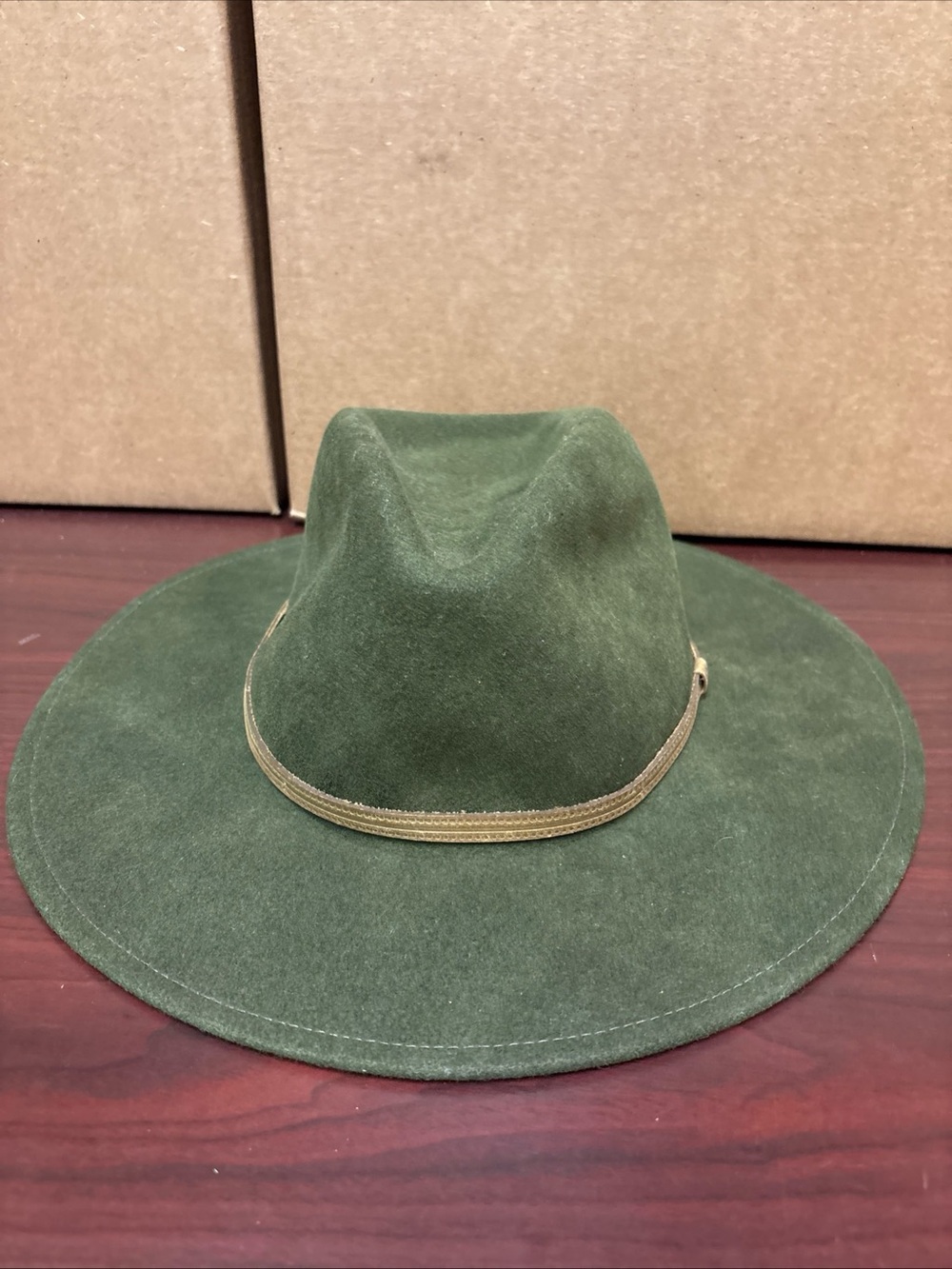 Roark x Pendelton Wool Fedora Hat LG XL Hunter Green Made In USA